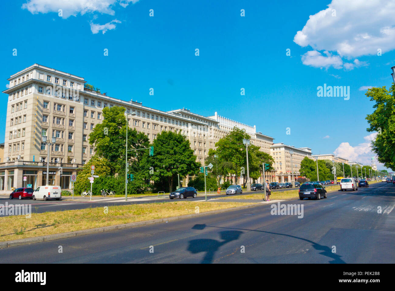 Karl Marx Allee, Berlin, Allemagne Banque D'Images