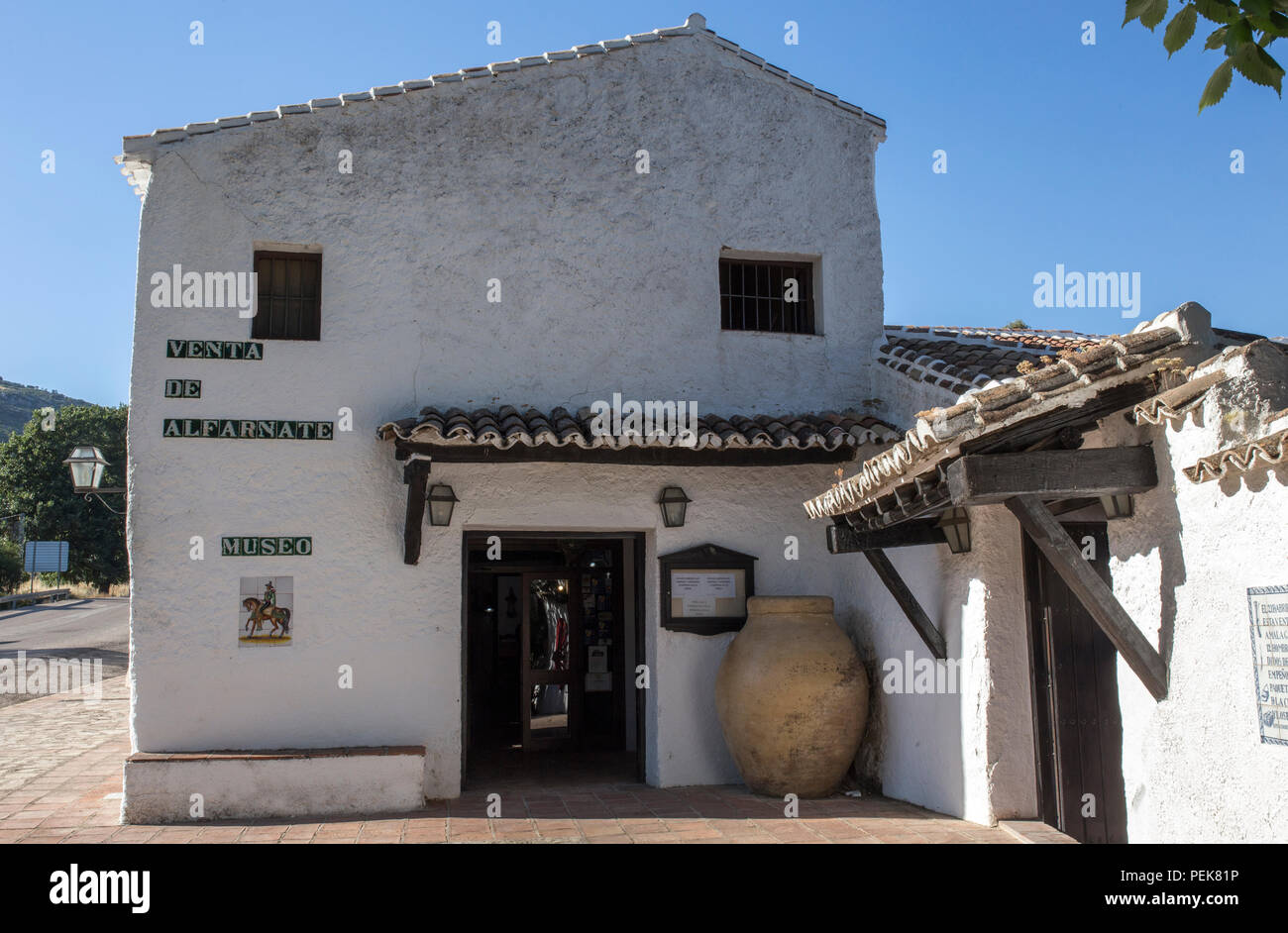 Montes de Malaga, Espagne - Juillet 8th, 2018 : Fornalutx hosterly la plus ancienne auberge andalouse actif. Célèbre brigands durant 18-19 e siècle Banque D'Images