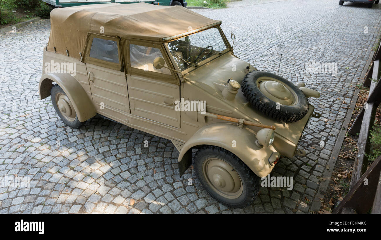 Voiture militaire allemand historique Banque D'Images