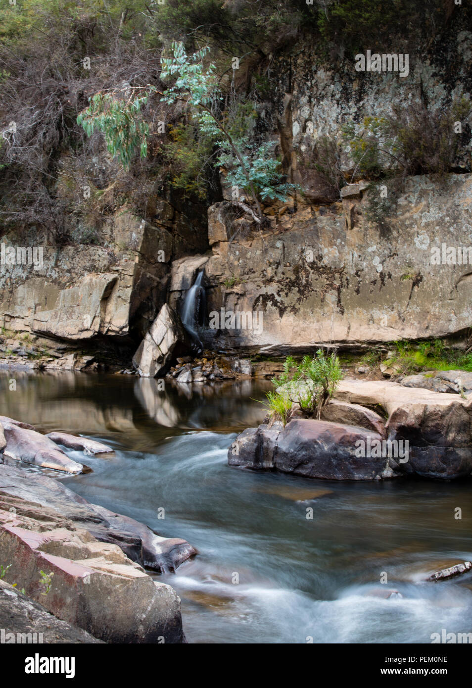 Ondes lumineuses dans la rivière Victoria Australie Banque D'Images