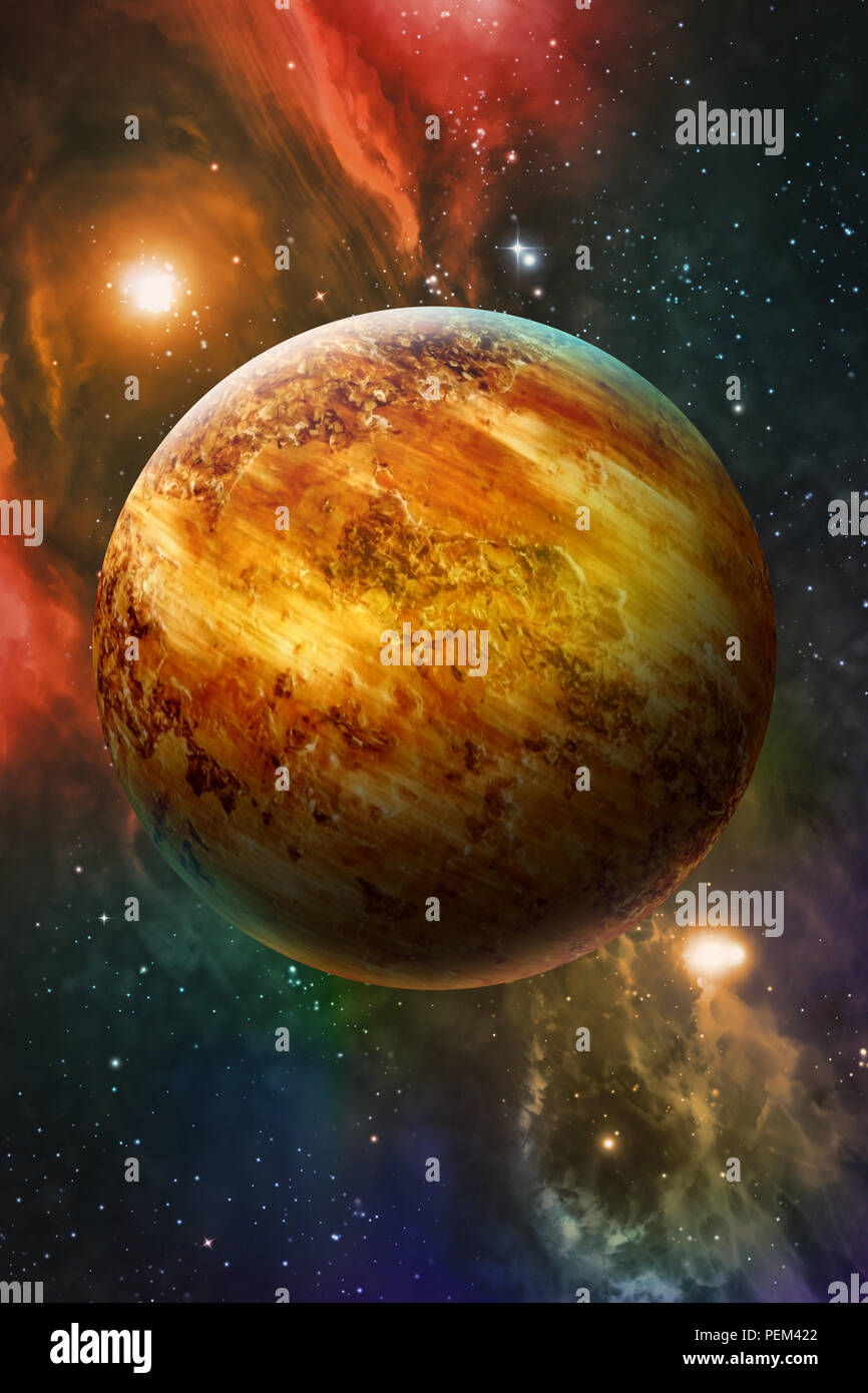 Planète Mars Système Solaire Avec Létoile En 3d