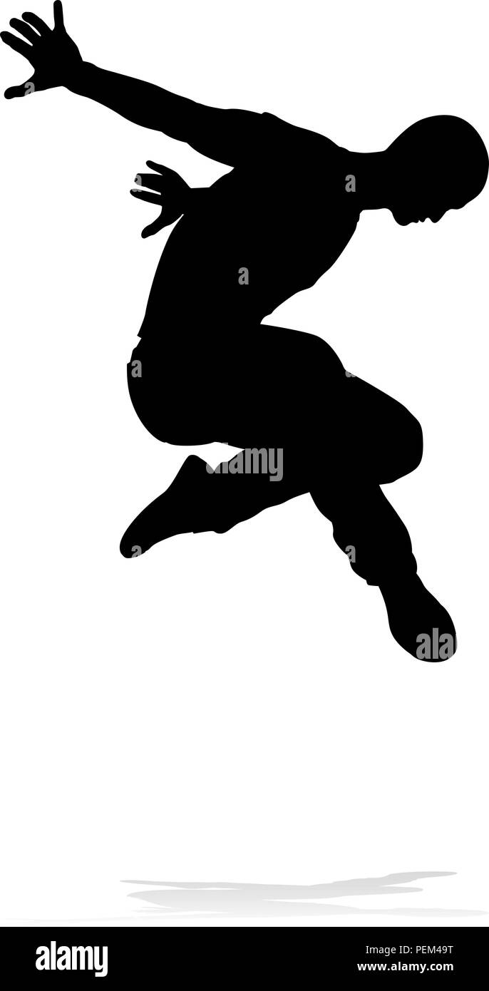 Street Dance Dancer Silhouette Illustration de Vecteur