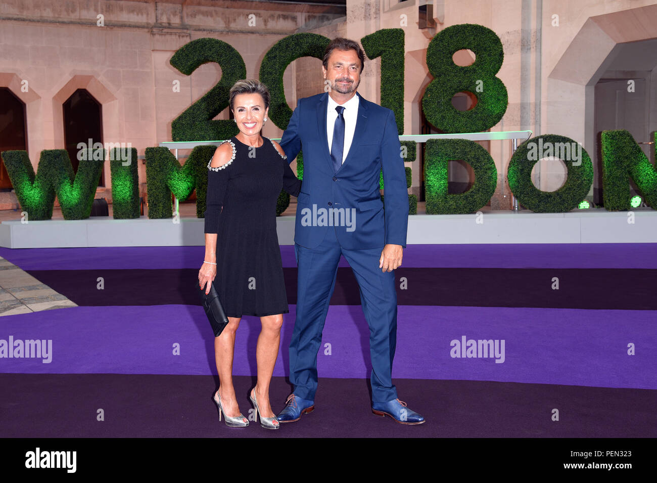 Le dîner des champions de Wimbledon au Guildhall de Londres, comprend : Florentine Leconte, Henri Leconte Où : London, Royaume-Uni Quand : le 15 Juil 2018 Credit : WENN.com Banque D'Images