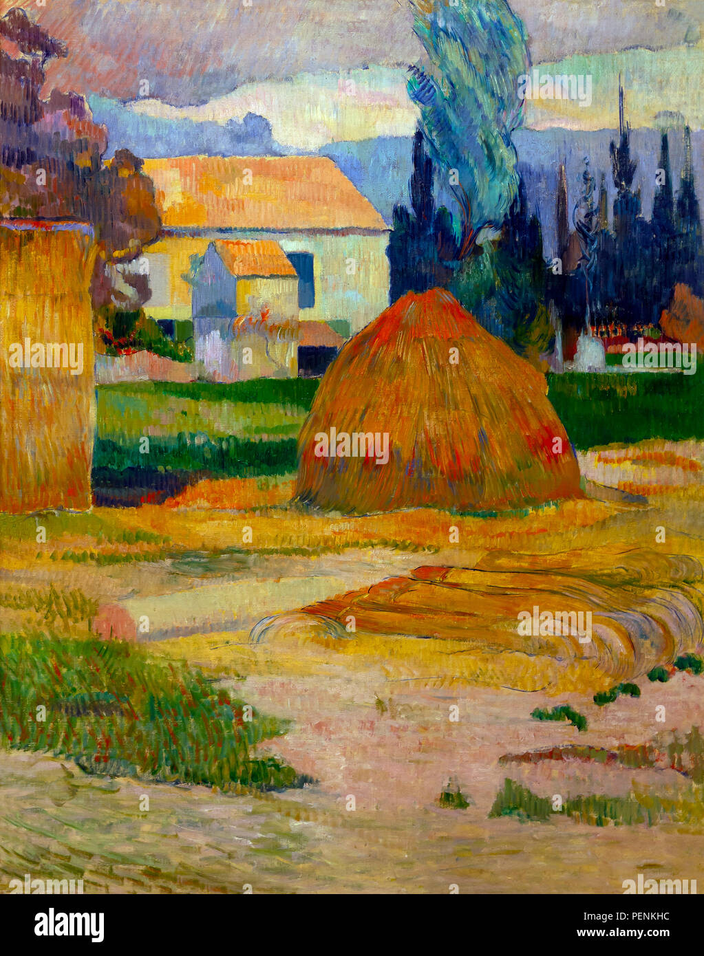 Paysage près d'Arles, Paul Gauguin, 1888, Indianapolis Museum of Art, Indianapolis, Indiana, USA, Amérique du Nord Banque D'Images