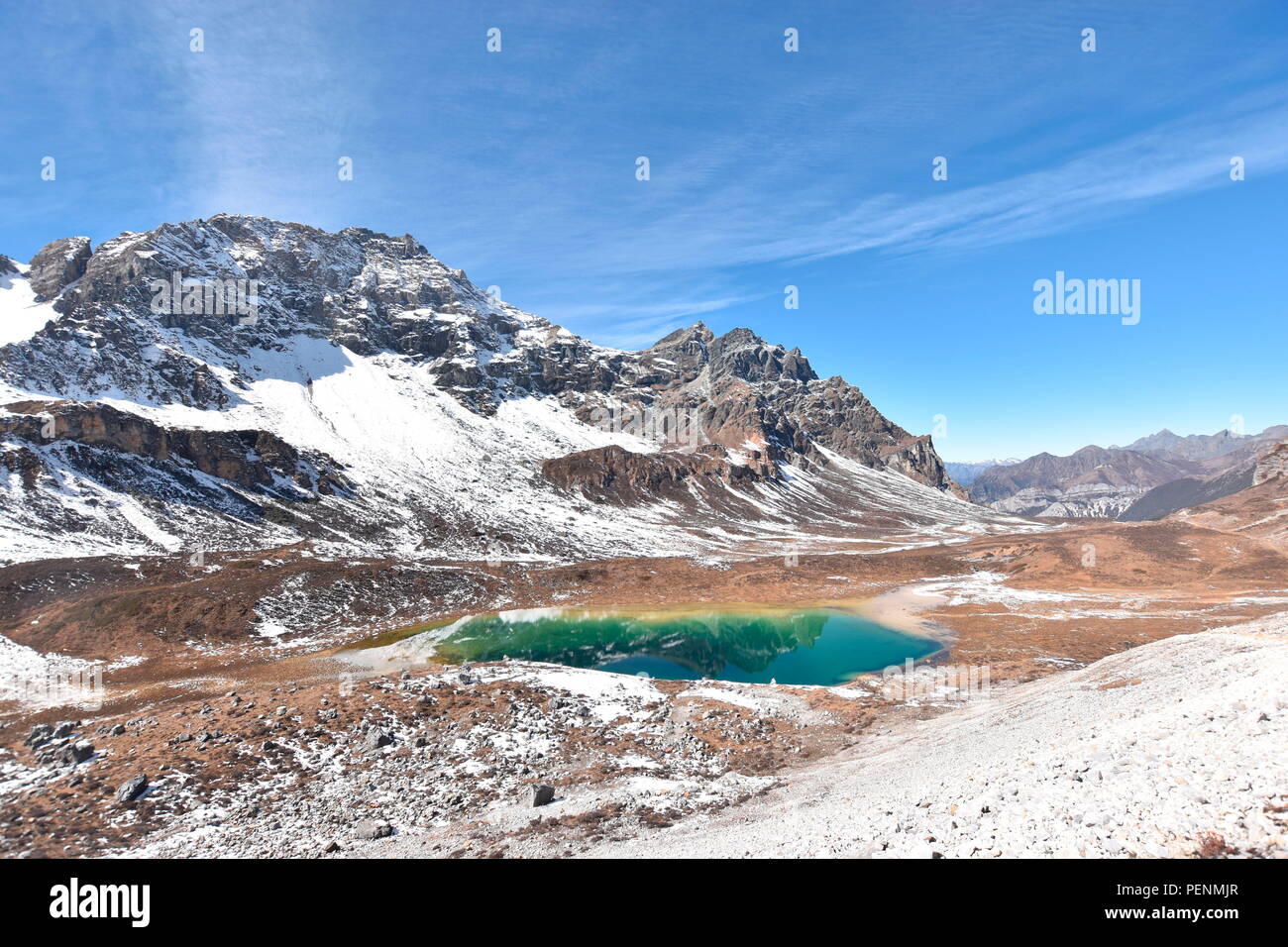 Le Lac de lait, Parc National, Daocheng Yading, Sichuan, Chine Banque D'Images