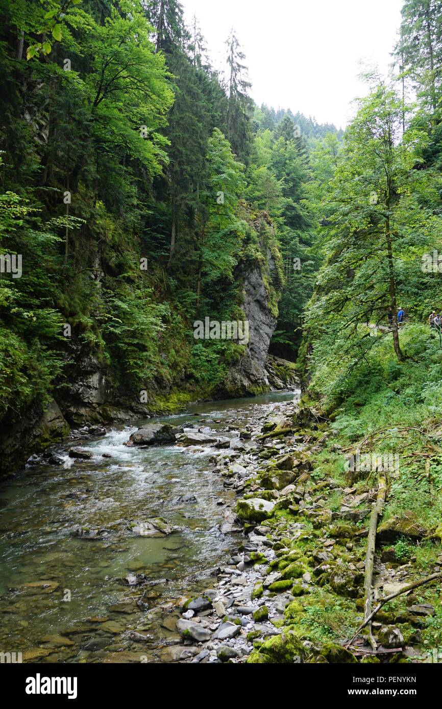 Excursion d'une journée sur l'Breitachklamm à Oberstdorf Allemagne Banque D'Images