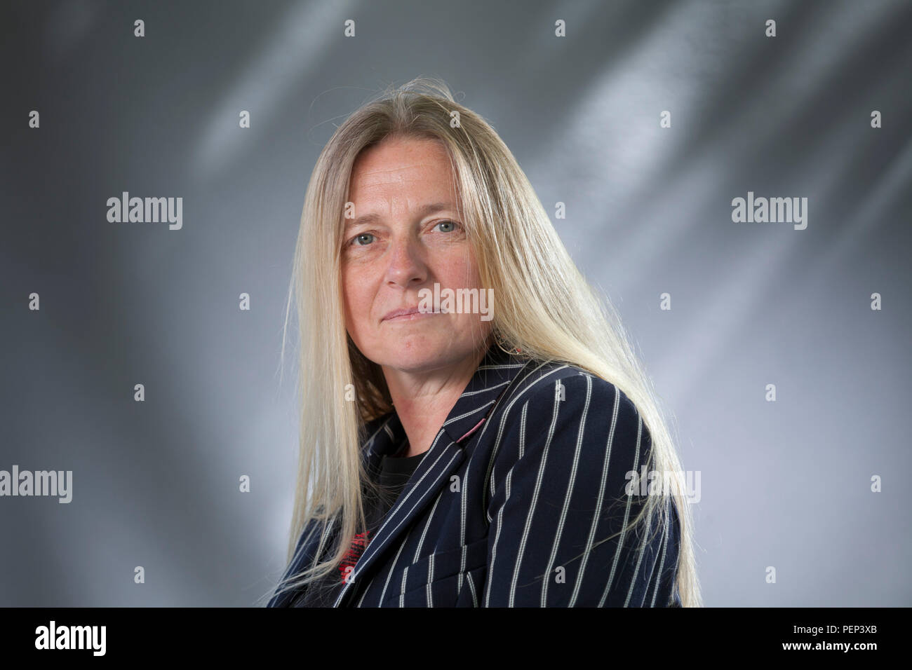 Edinburgh, Royaume-Uni. 16 août, 2018. Nicola Upson, le romancier britannique, à l'Edinburgh International Book Festival. Edimbourg, Ecosse. Photo par Gary Doak / Alamy Live News Banque D'Images