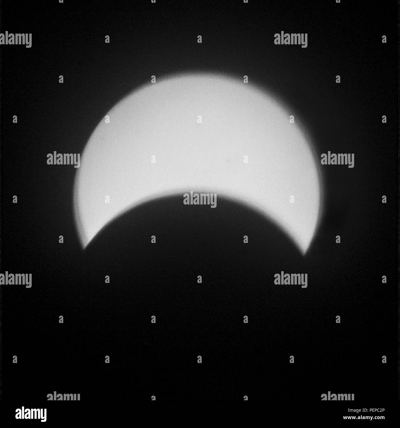 Chongqin, Chongqin, Chine. Août 17, 2018. Chongqing, Chine-Eclipse solaire et lunaire dans le sud-ouest de la Chine, Chongqing (Stock photo) Crédit : SIPA Asia/ZUMA/Alamy Fil Live News Banque D'Images