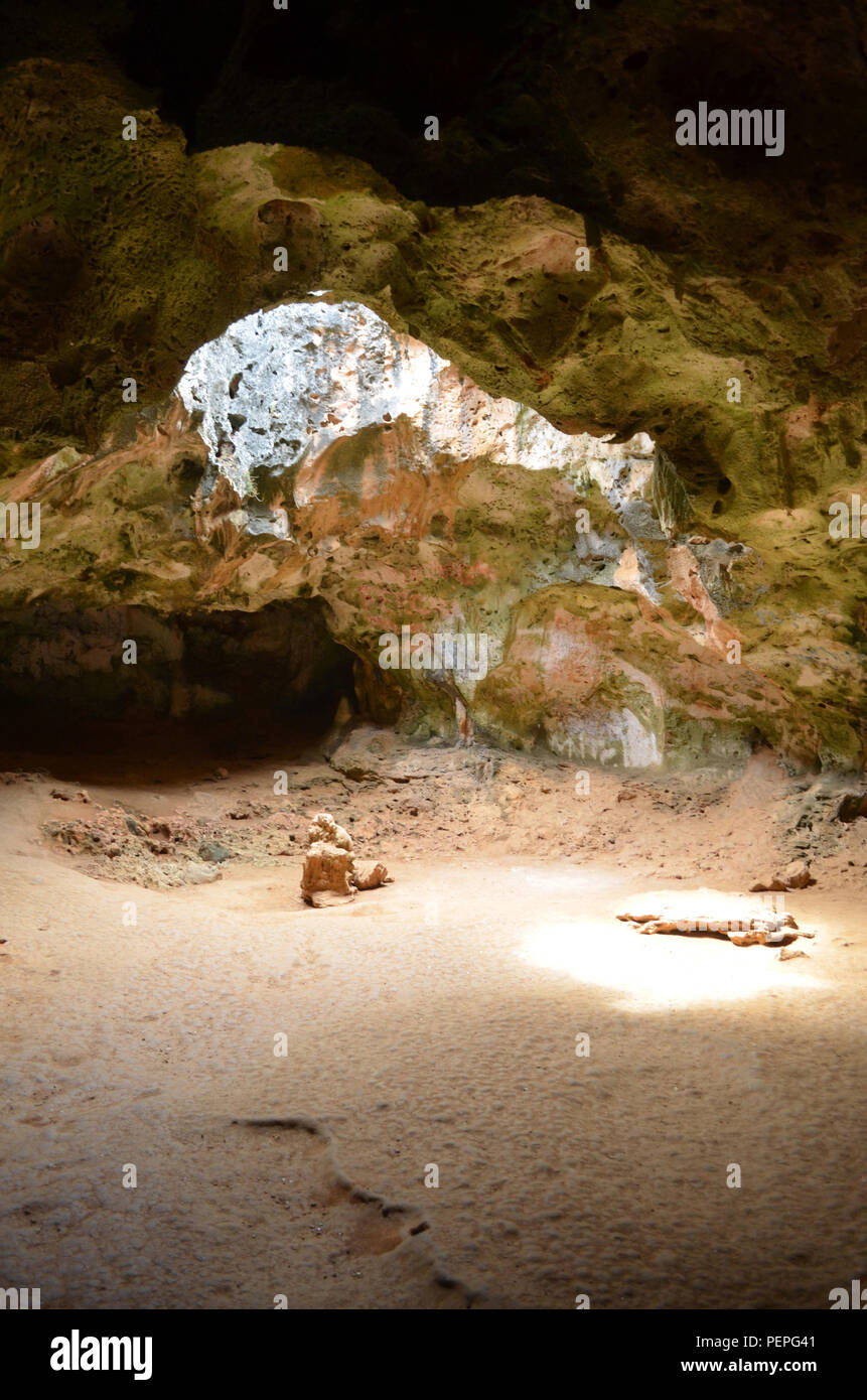 Quadirikiri grotte avec une grande pièce à l'intérieur de la grotte. Banque D'Images