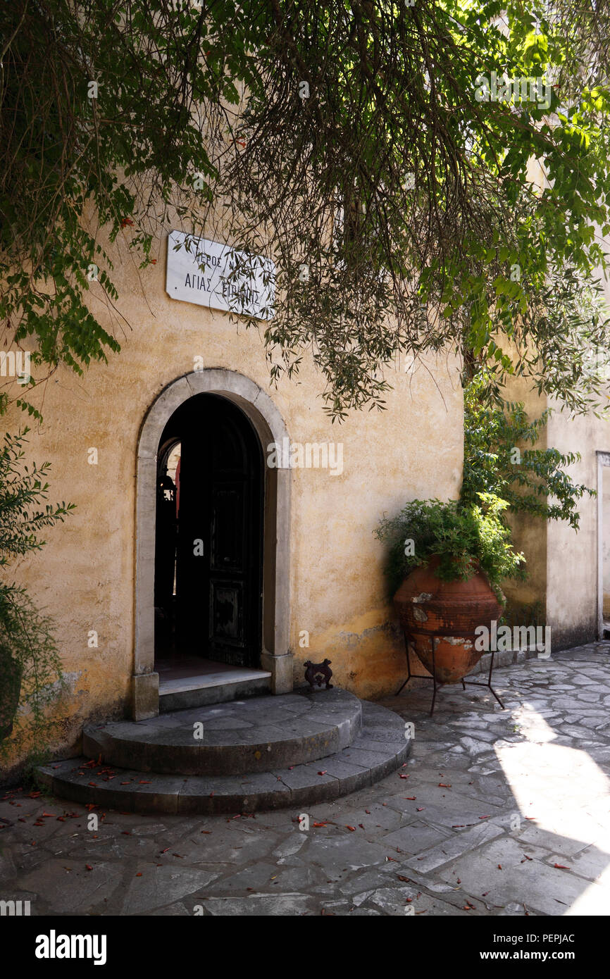 DANILIA église du village de Corfou. BOUAS Banque D'Images