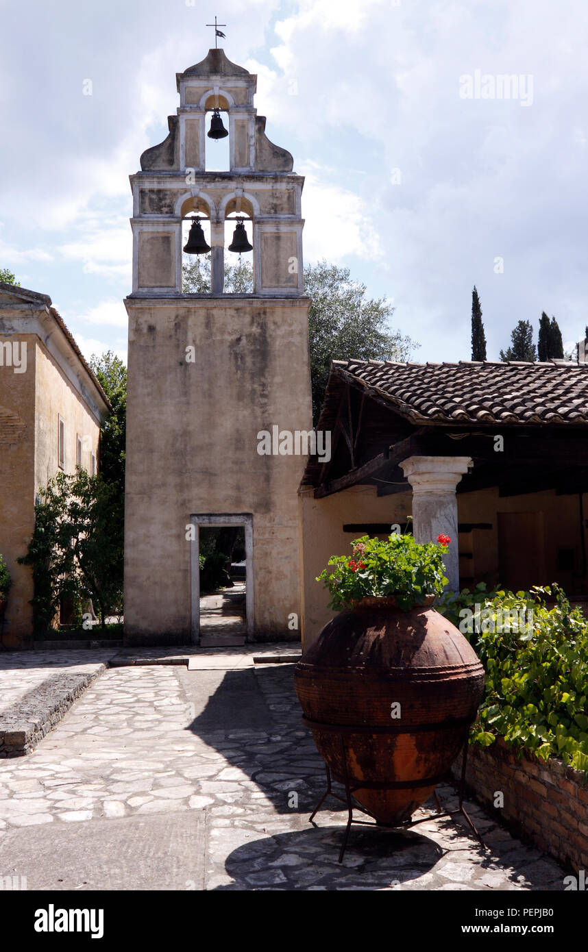 DANILIA CORFU VILLAGE. BOUAS Banque D'Images