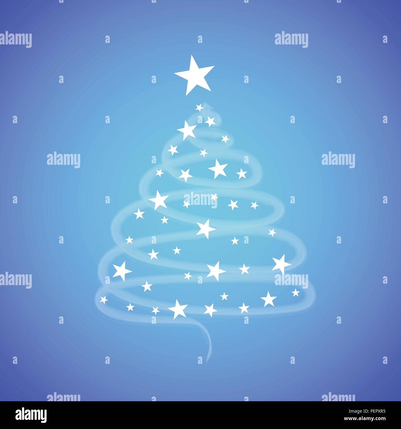 Arbre de Noël avec étoiles illustration vecteur EPS10 Illustration de Vecteur