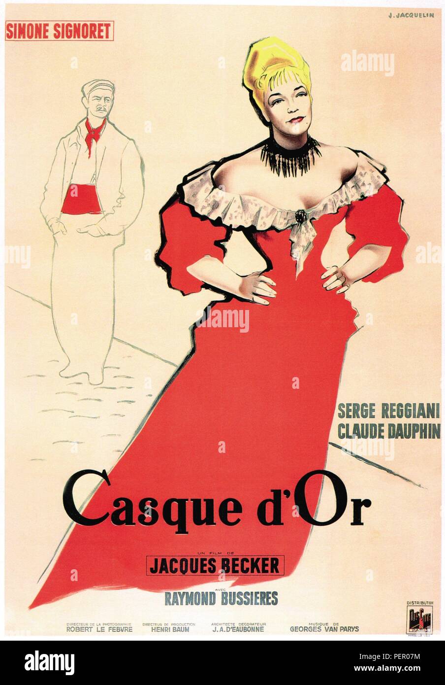 Titre original : CASQUE D'OR. Titre en anglais : casque d'or. Directeur de film : Jacques BECKER. Année : 1952. Credit : FILMS SPEVA/PARIS FILM / Album Banque D'Images