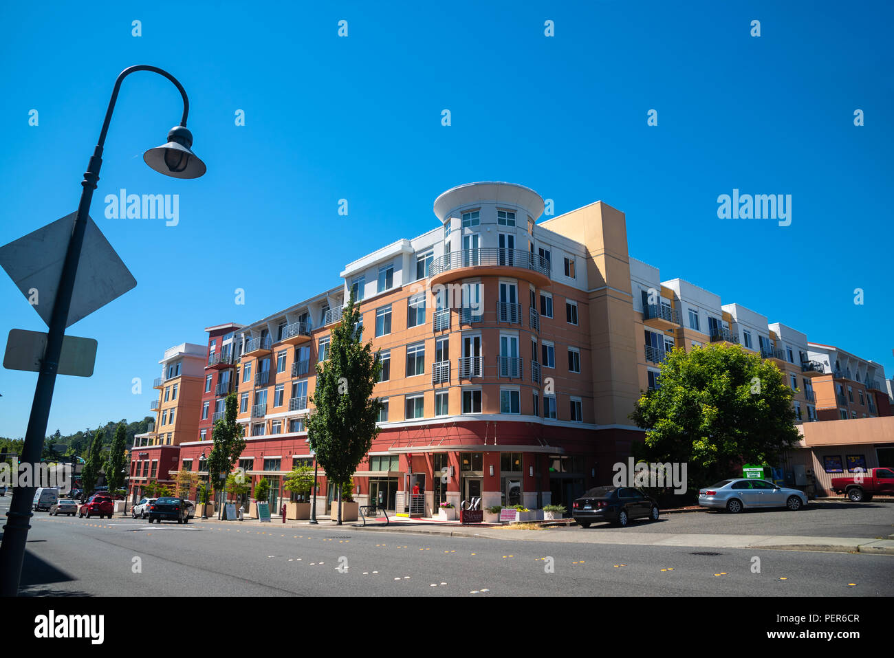 La Mercer , Appartements| Mercer Island City , Washington, United States Banque D'Images