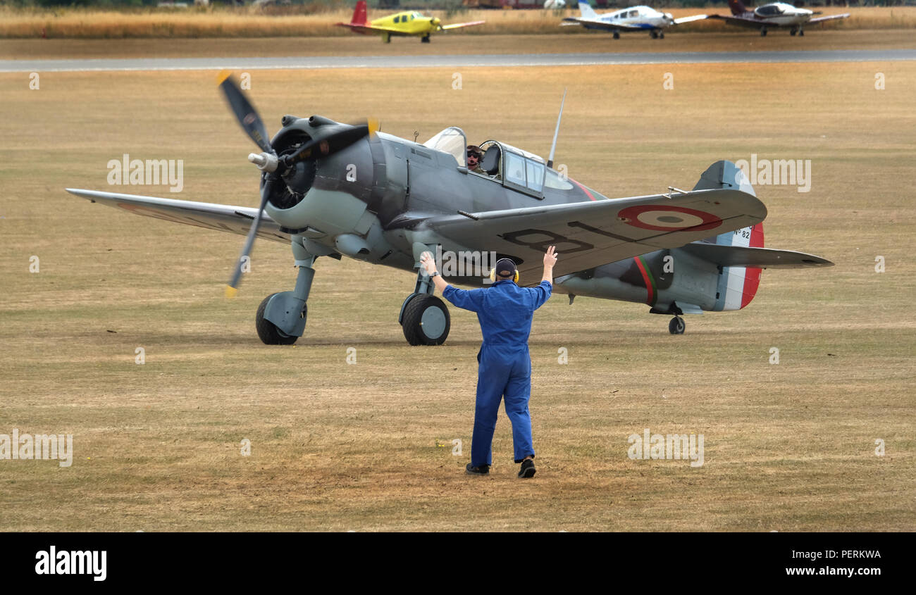 Curtis Wright P75 Hawk. Début de Deuxième Guerre mondiale American fighter utilisé par la France. Banque D'Images