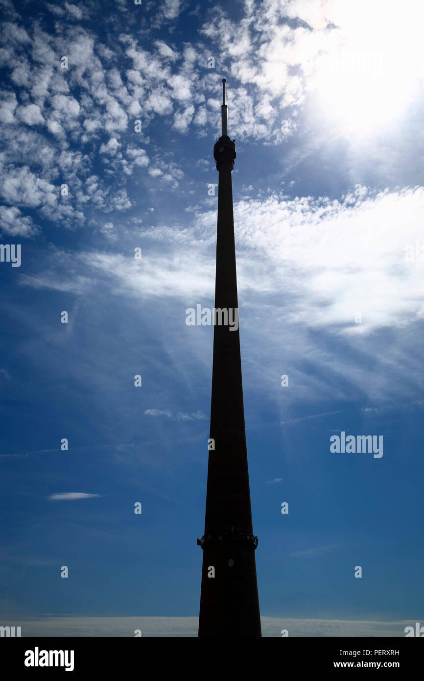 Emley moor station de transmission radio et télévision mast Banque D'Images