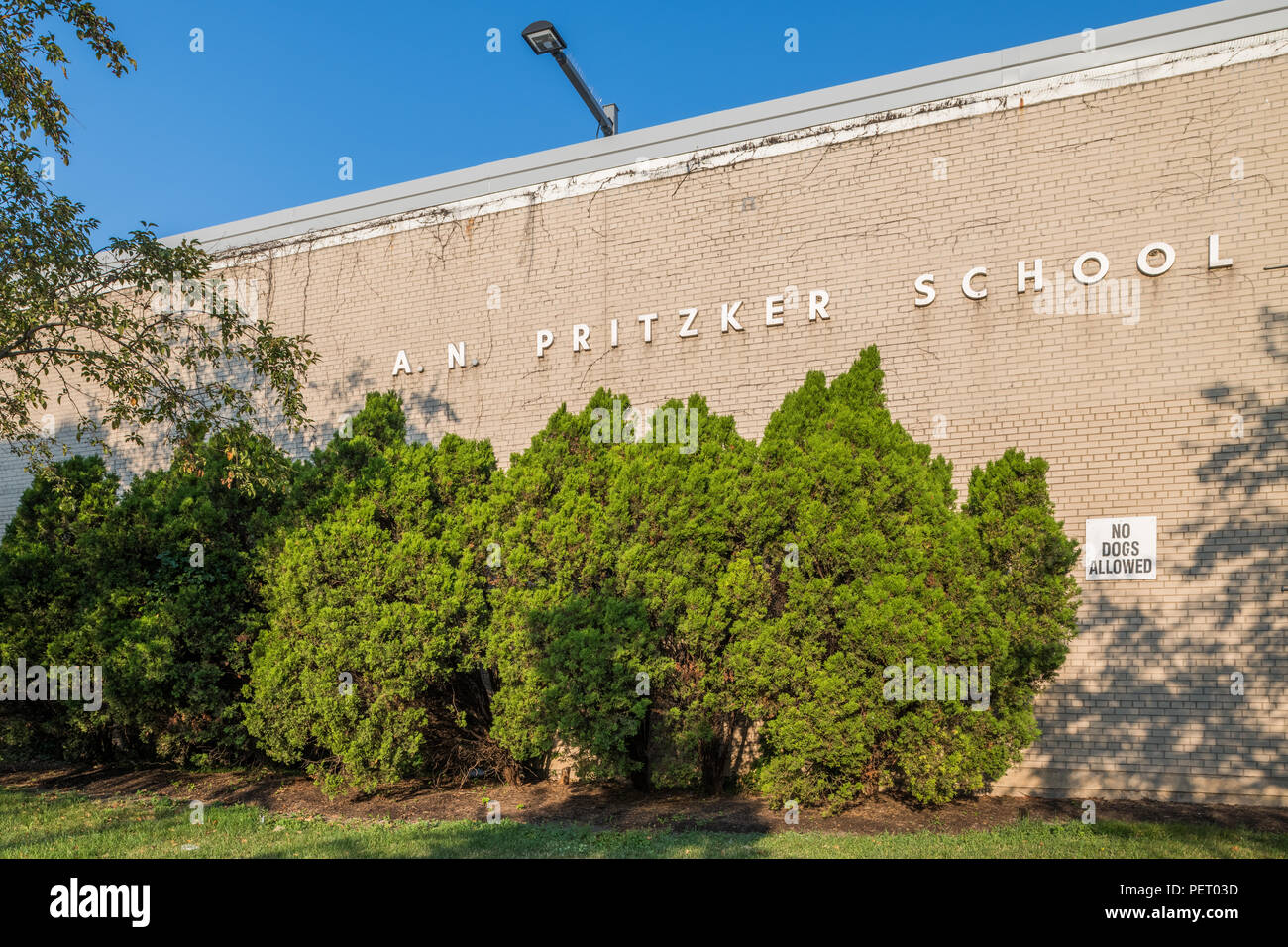 A.N. L'École élémentaire Pritzker - Chicago Public Schools Banque D'Images