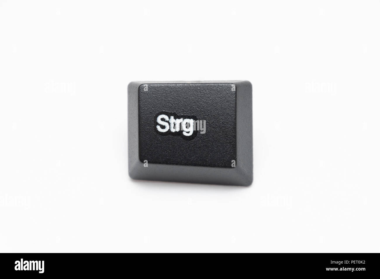 Touches de clavier noir simple avec des lettres différentes Banque D'Images