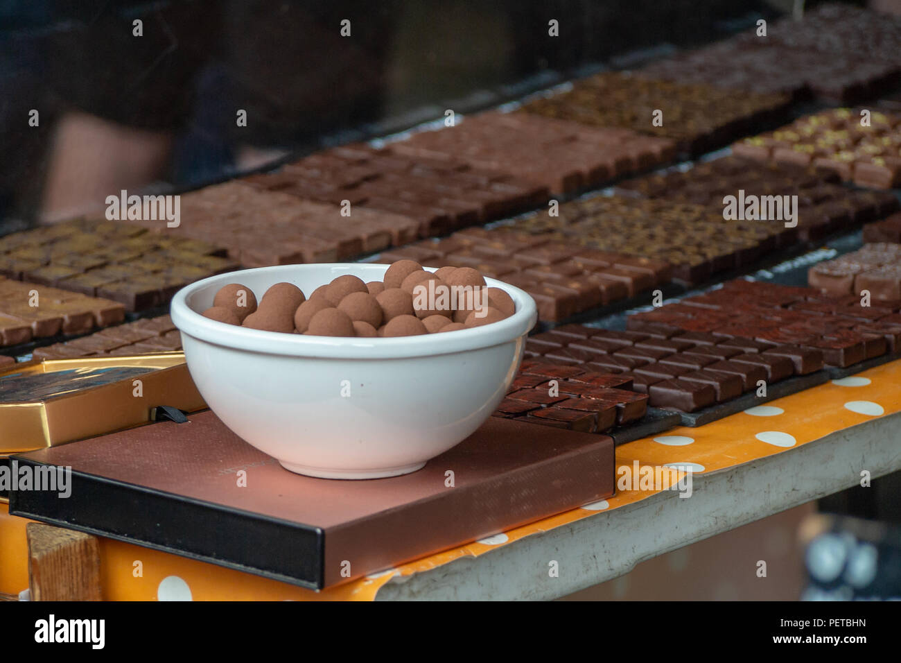 Choloates artisan chocolatier à un arrondissement de Londres, Southwark Marlet, UK Banque D'Images