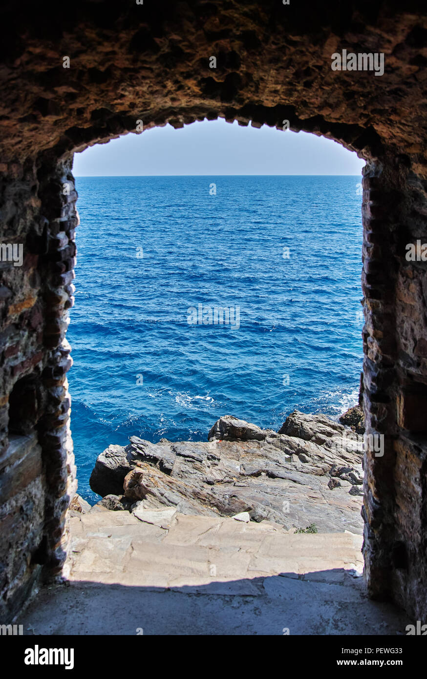 Gate à la mer Banque D'Images