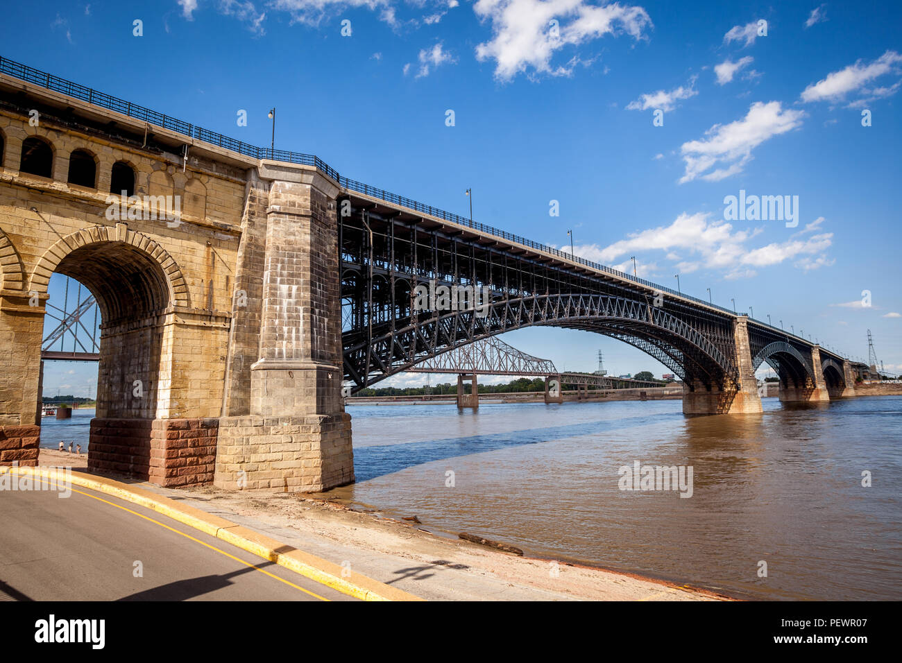 Pont d'Eads à St Louis Banque D'Images