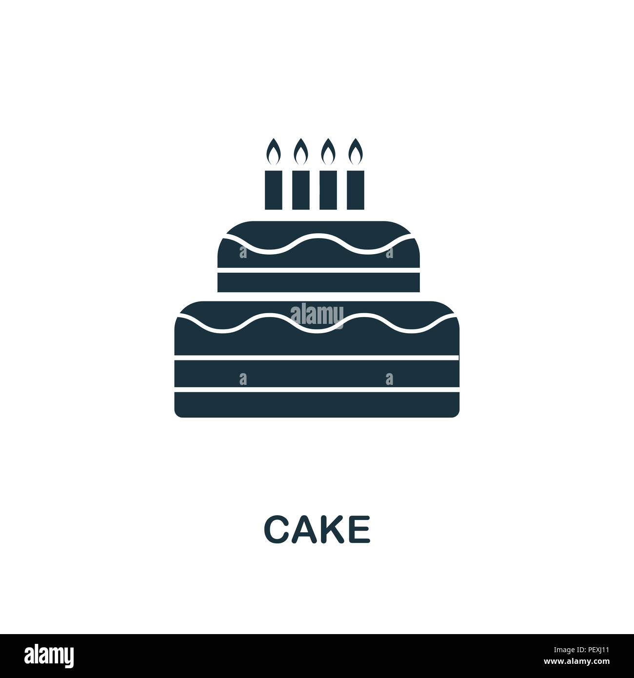 L Icone De Creation De Gateau Element Simple Illustration Concept De Design Gateau Symbole Parti Icon Collection Peut Etre Utilise Pour La Conception Web Et Mobile Apps S Photo Stock Alamy