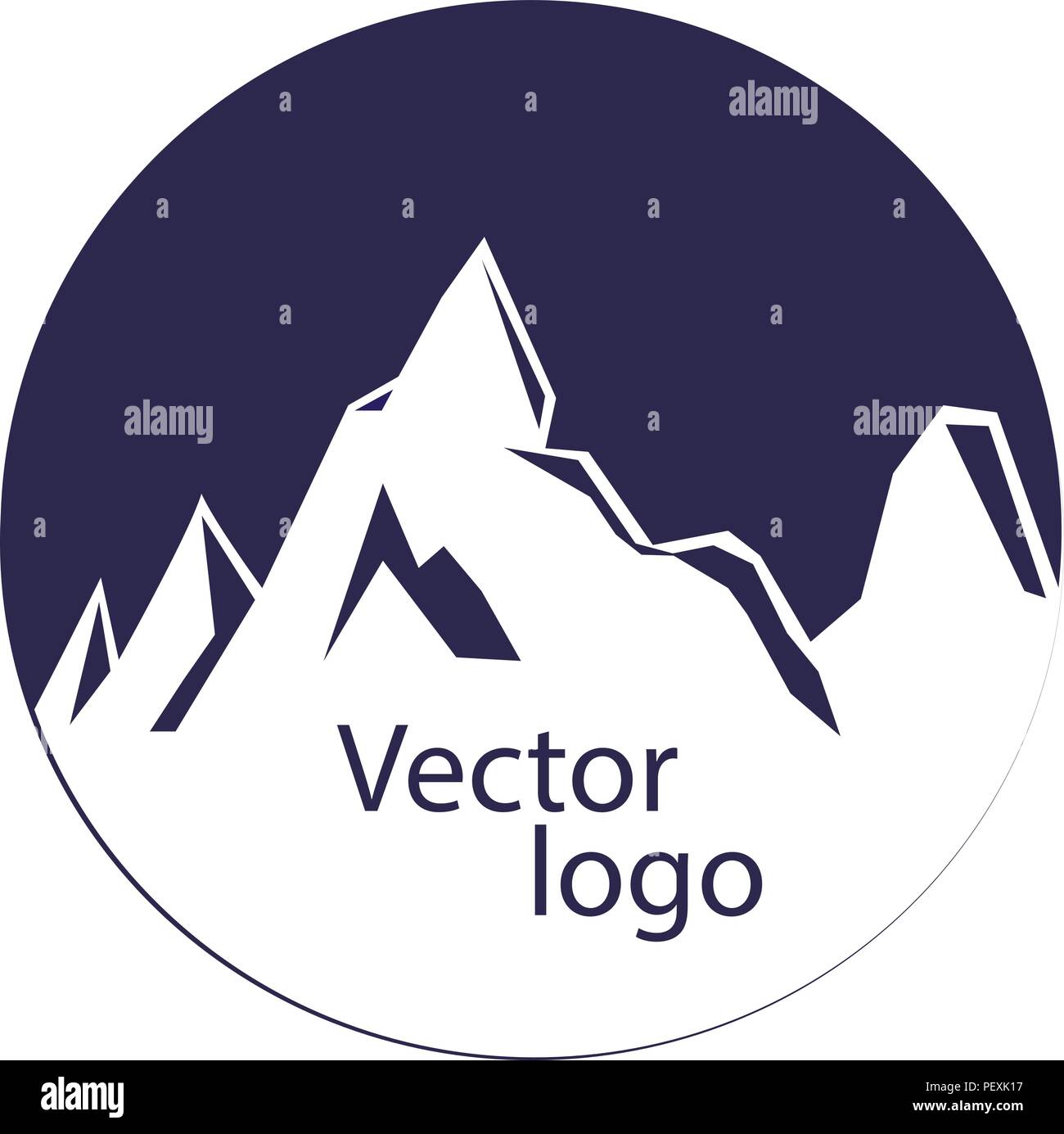 Webstylish vecteur bleu, la montagne mont logo, symbole, emblème Illustration de Vecteur
