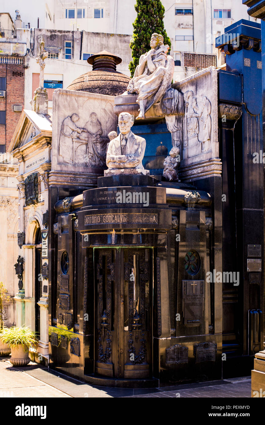 Cimetière de Recoleta à Buenos Aires, Argentine Banque D'Images