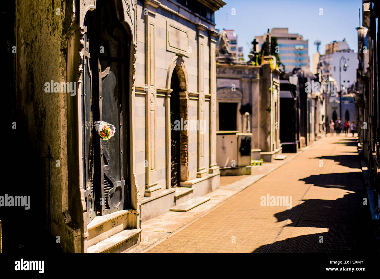 Cimetière de Recoleta à Buenos Aires, Argentine Banque D'Images