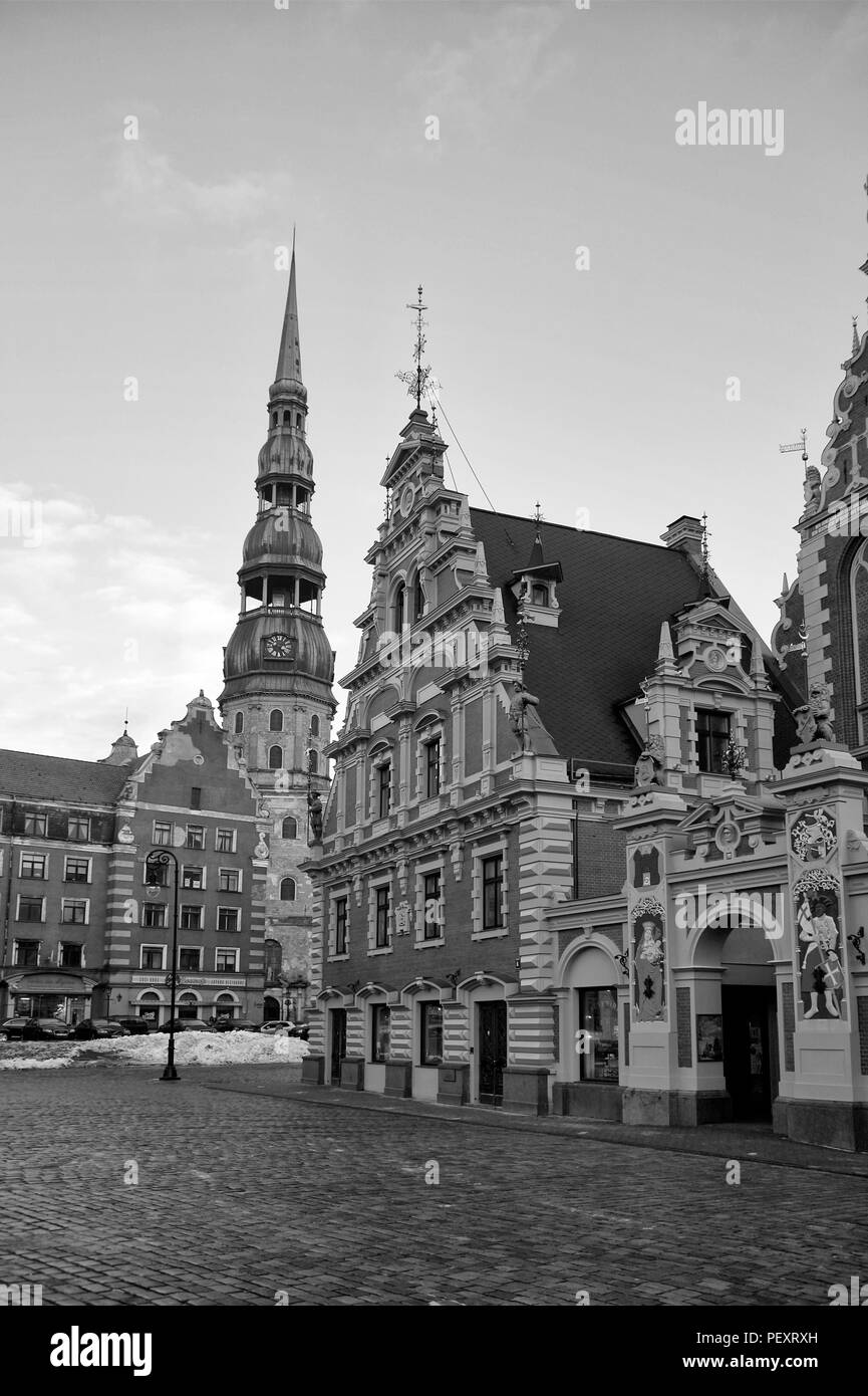 Maison des Têtes Noires, Riga, Lettonie Banque D'Images