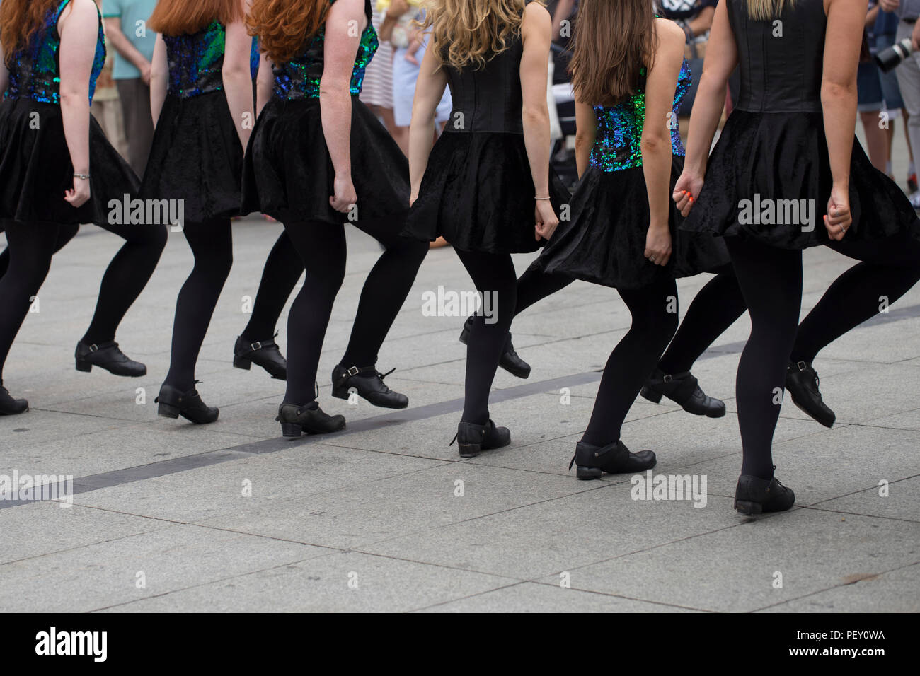 Les danseurs irlandais Banque D'Images