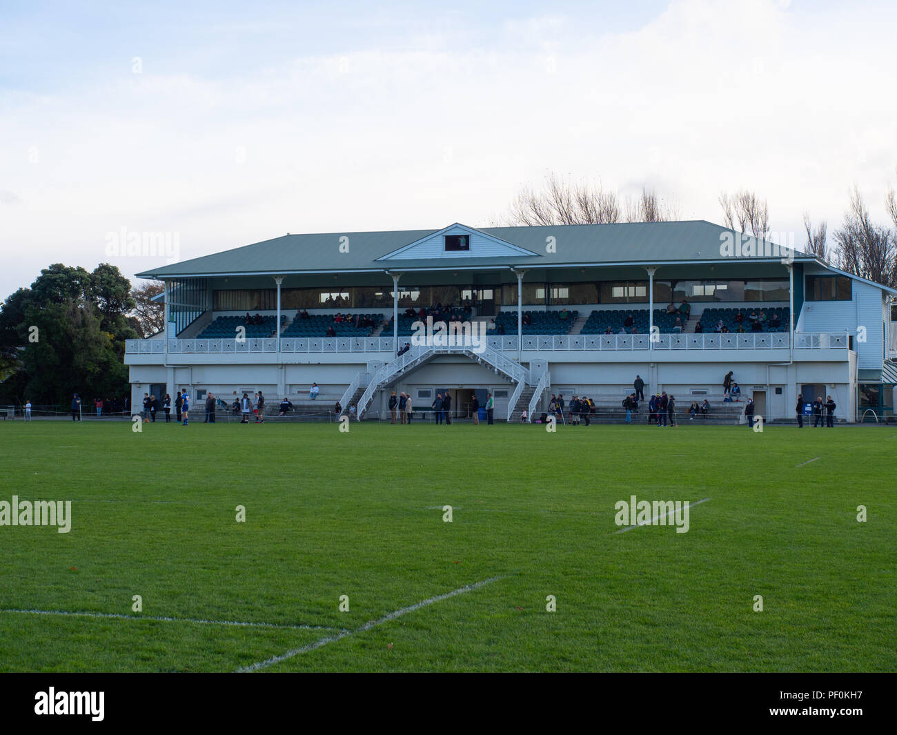 Grande tribune à Hutt Recreation Ground Banque D'Images