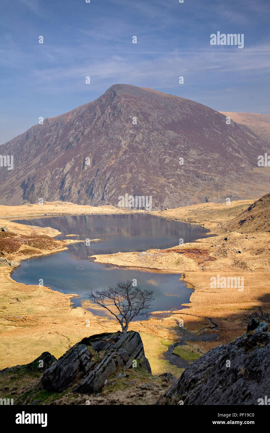 Pen An Wen Ole dans les montagnes Carneddau gamme, Snowdonia, le Nord du Pays de Galles Banque D'Images