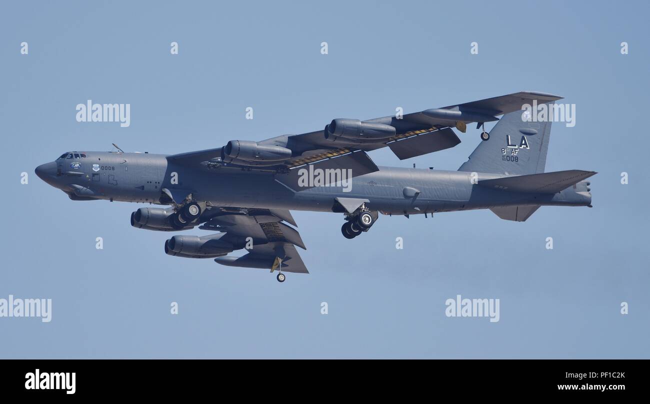 Les bombardiers B-52 de Barksdale AFB déployés à Al Udeid Air Force Base au Qatar lors de l'opération résoudre inhérent Banque D'Images