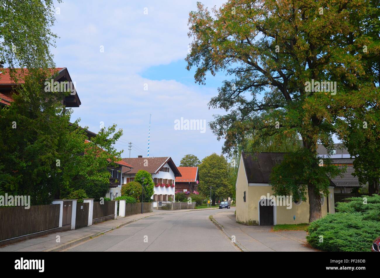 Siegertsbrunn bei München, Bayern (Deutschland) : Kapelle in der Dorfmitte Banque D'Images