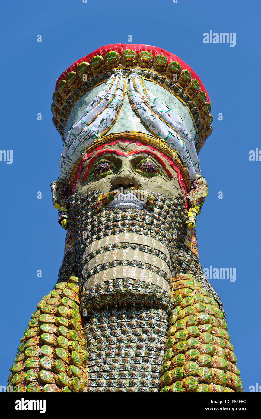 'Lamassu', une divinité ailée qui gardé Nergal Gate à l'entrée de la ville antique de la ville assyrienne de Ninive. Il a été détruit par ISIS en 2015 Banque D'Images