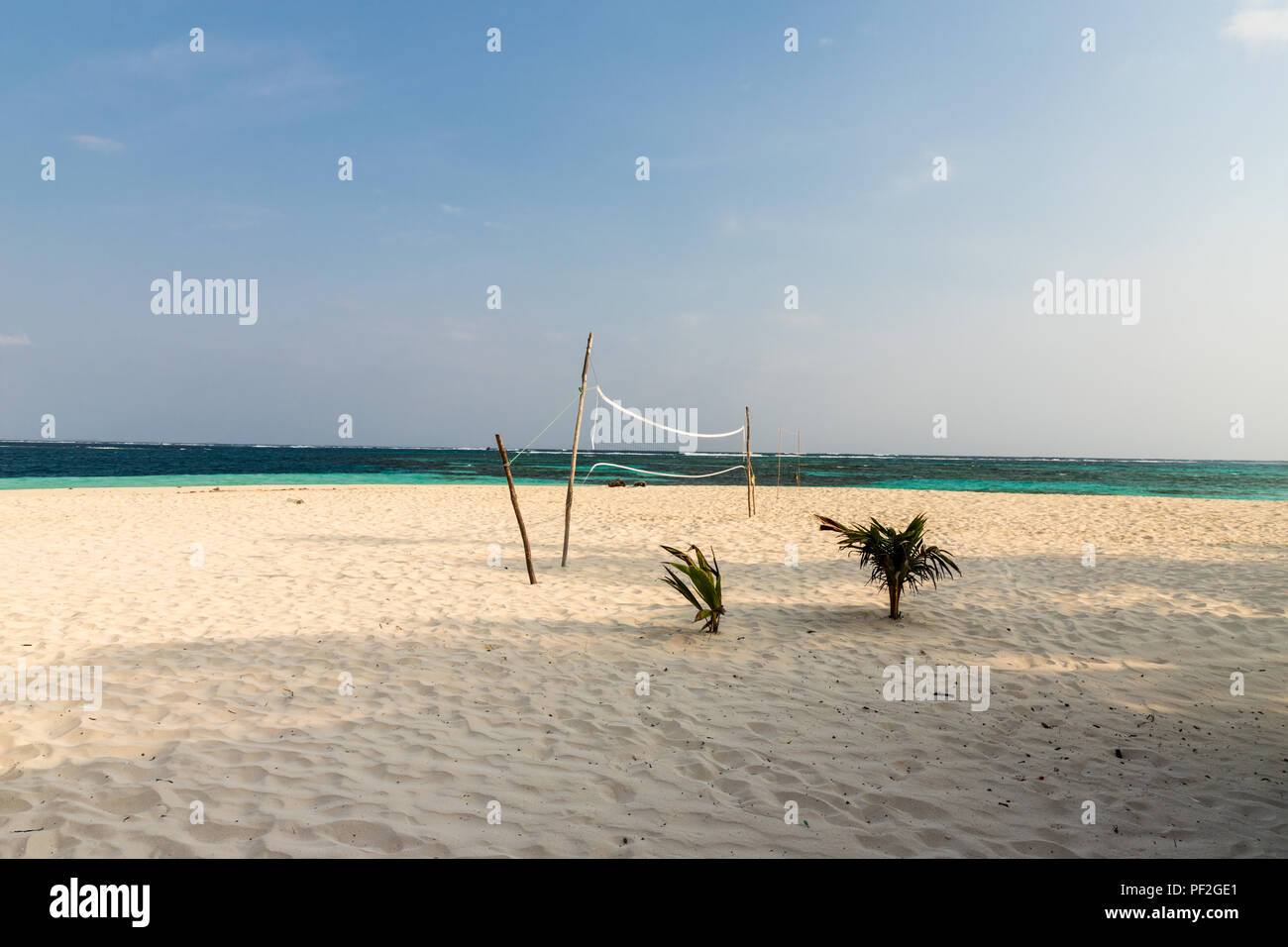 Une vue typique dans l'îles San Blas Banque D'Images