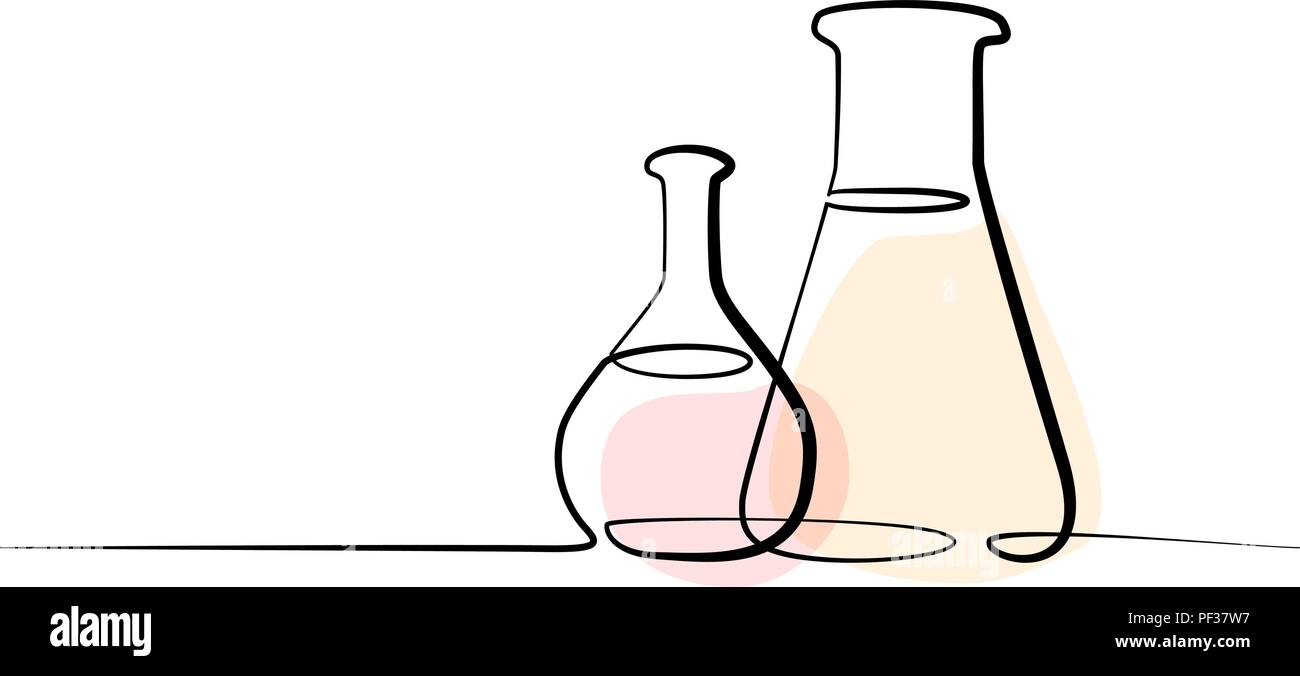 Dessin D Une Ligne Continue Laboratoire Chimique Cornues Vector Illustration Image Vectorielle Stock Alamy Dessin D Une Ligne Continue Laboratoire Chimique Cornues Vector Illustration Image Vectorielle Stock Alamy