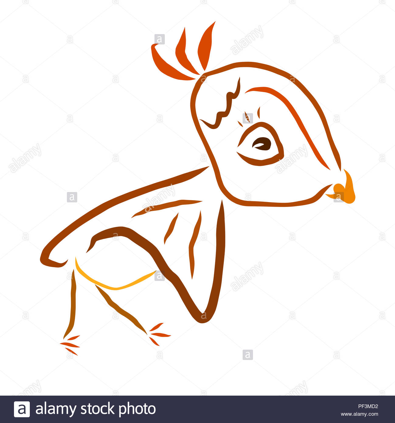 Drôle De Petit Oiseau Fatigué De Dessins Denfants Cool