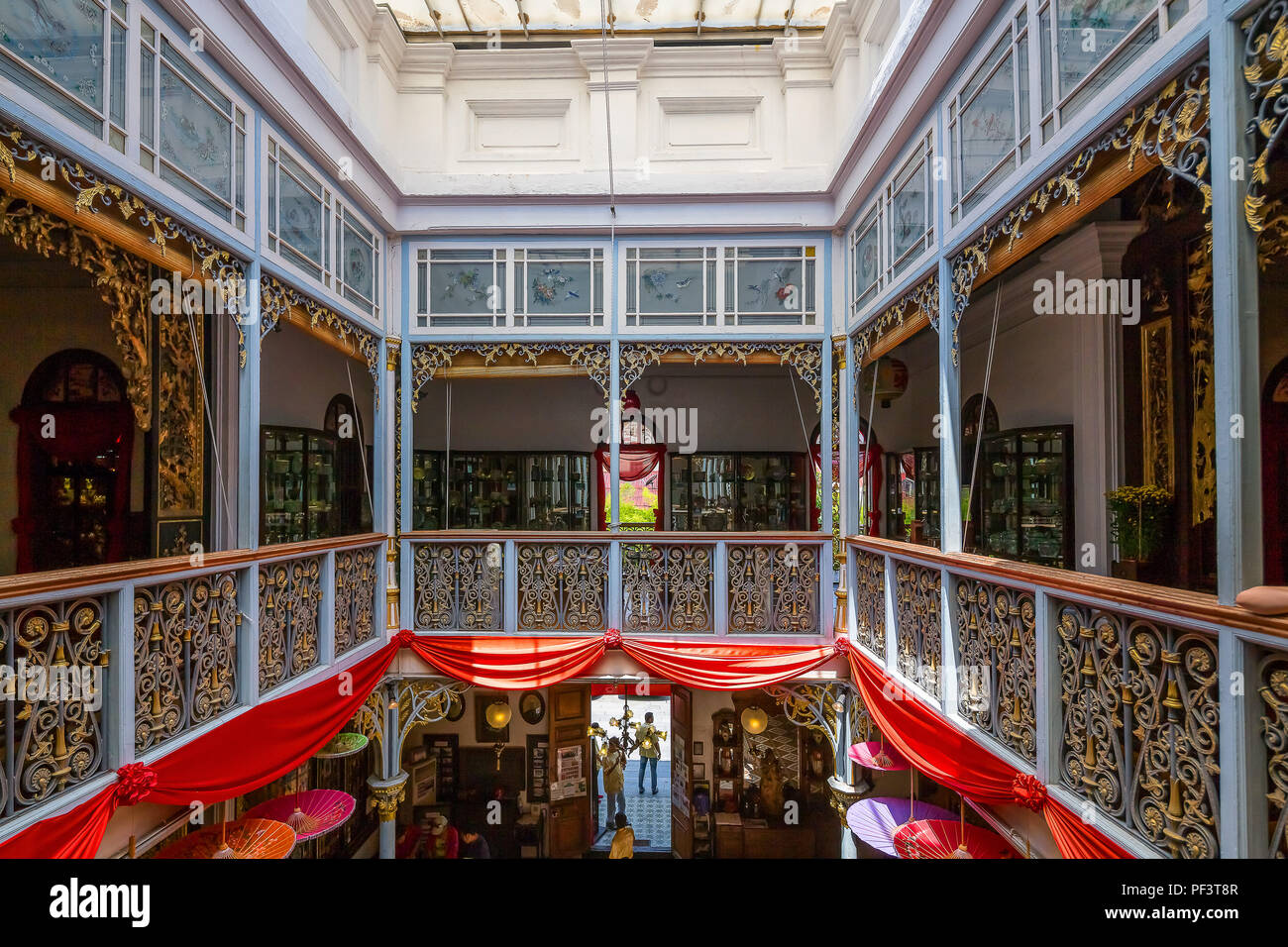 Musée Baba Nyonya, George Town, Penang, Malaisie. Banque D'Images