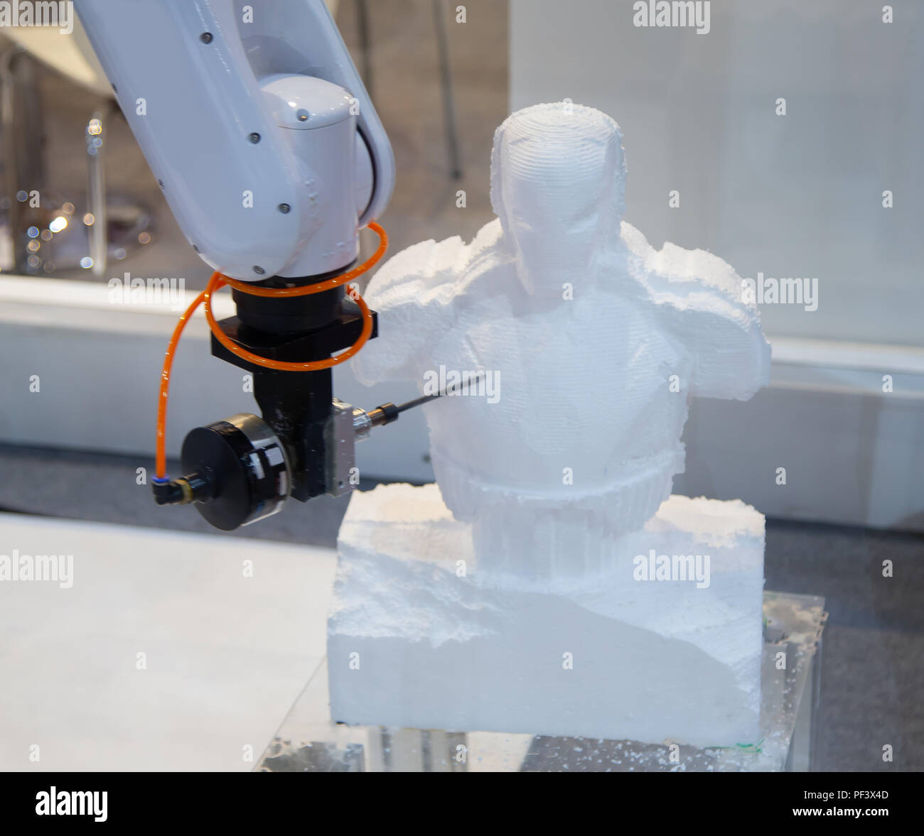Bras de robot de l'industrie automatique effectuer l'impression 3D Photo  Stock - Alamy