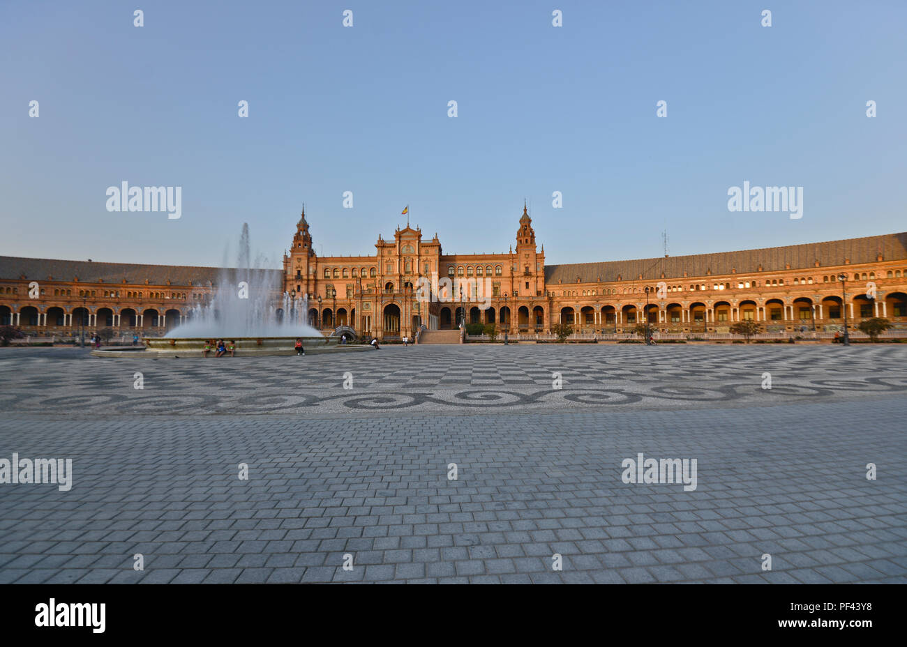 La place Plaza España (Espagne), Séville, Espagne Banque D'Images