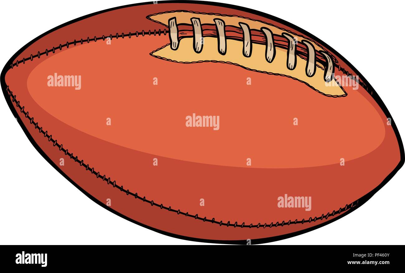 Ballon de football américain Illustration de Vecteur