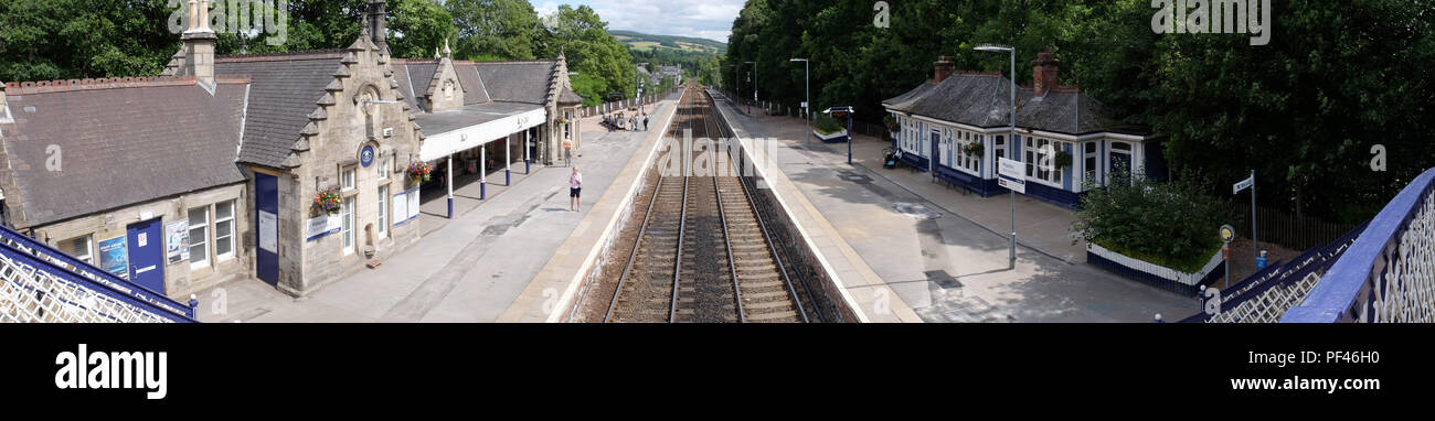 La gare de Pitlochry Scotland Banque D'Images