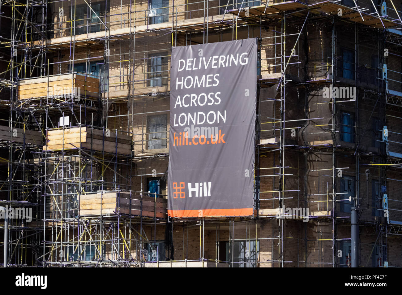 Construction de nouveaux bloc d'appartement à Stratford, Londres Angleterre Royaume-Uni UK Banque D'Images