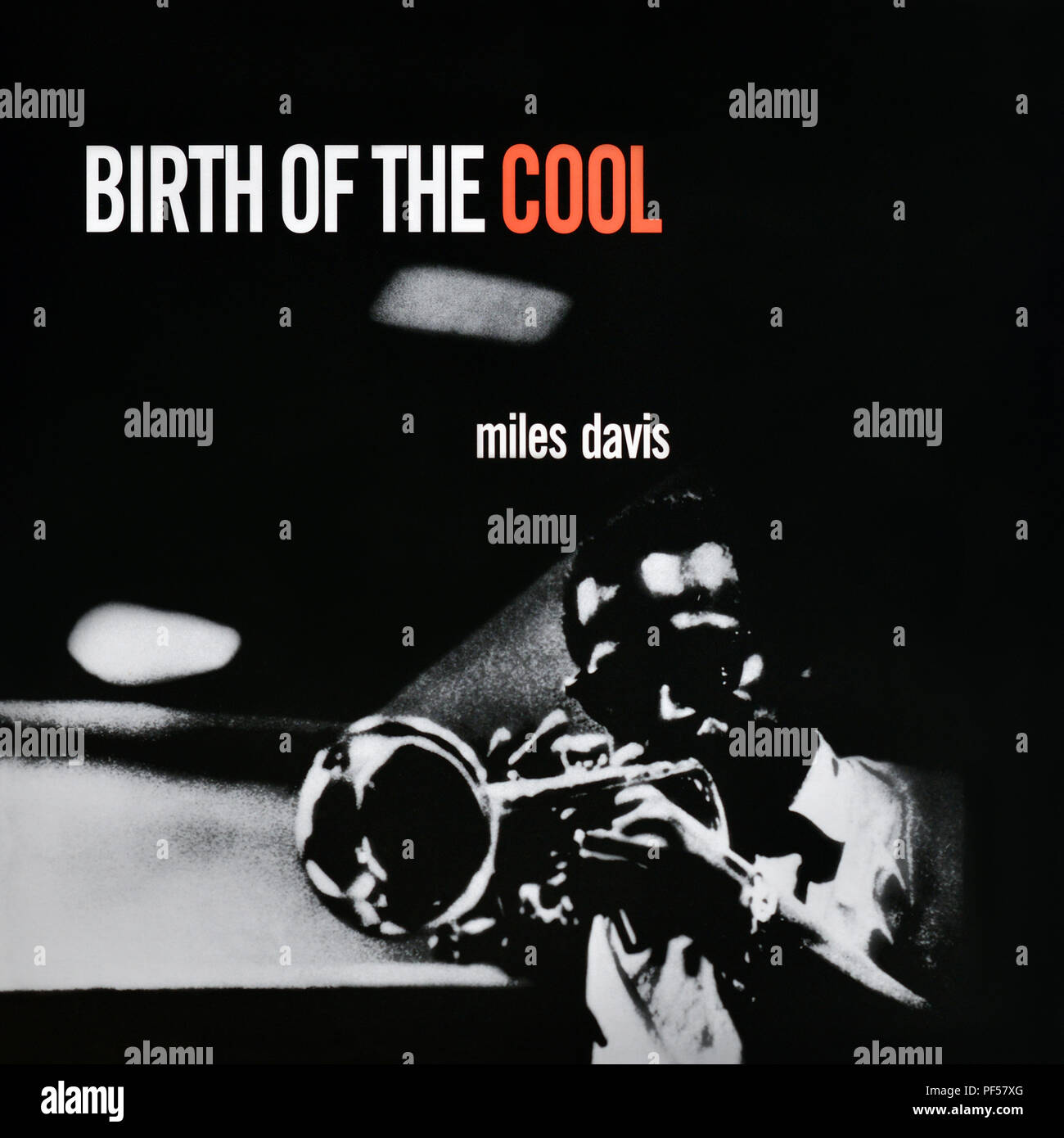 Miles Davis - couverture originale de l'album en vinyle - Birth of the Cool - 1957 Banque D'Images