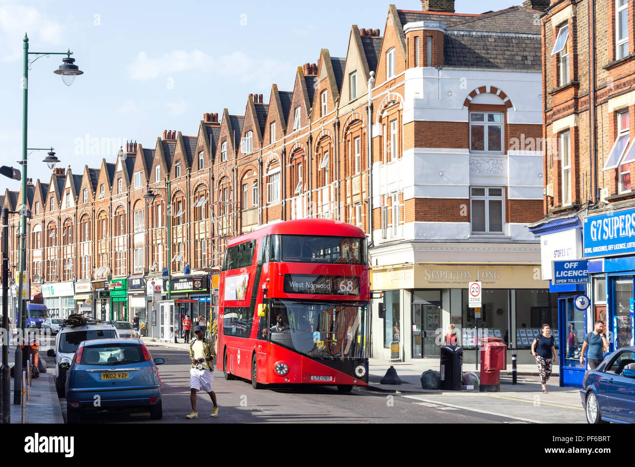 Road, West Norwood Norwood, London Borough of Lambeth, Greater London, Angleterre, Royaume-Uni Banque D'Images
