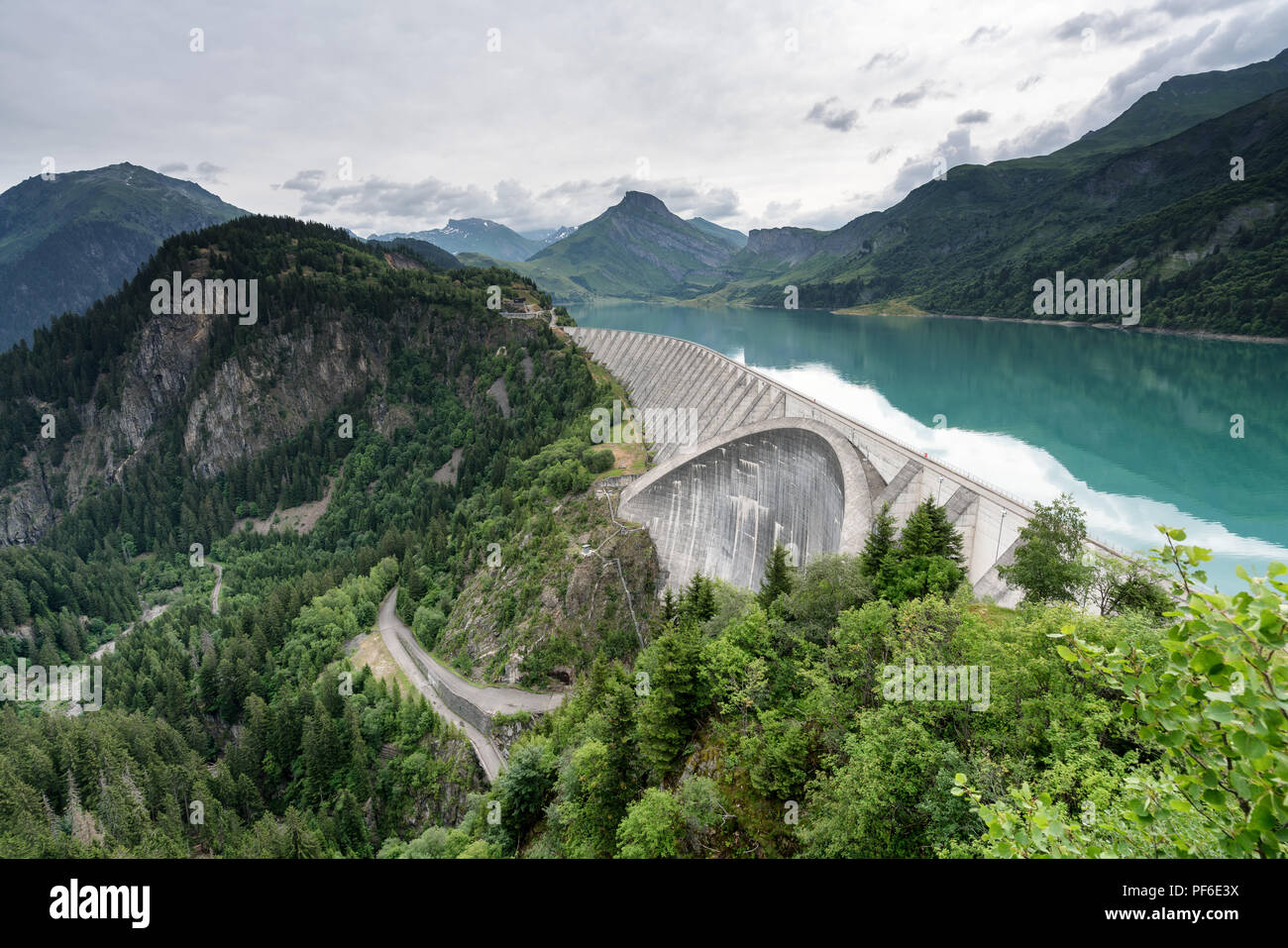 Lac de Roselend Beaufort près du réservoir, France, Europe Banque D'Images