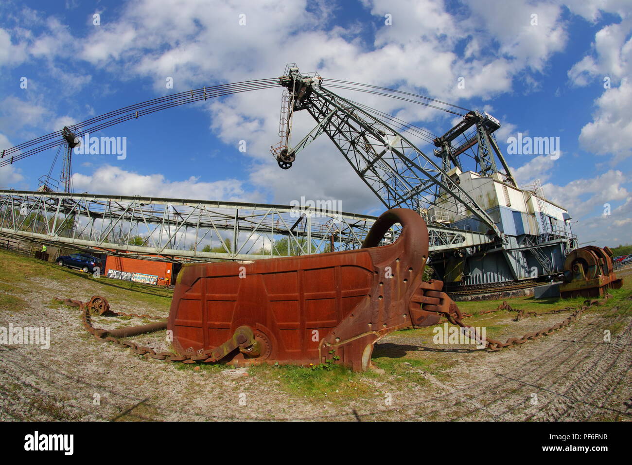 S1150 est une marche à St Dragline préservé Aidan's Nature Park qui tient ouverte jours tout au long de l'année. Banque D'Images