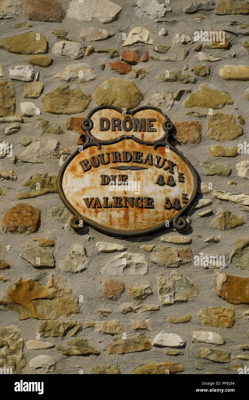 Bourdeaux, Drôme, France Banque D'Images